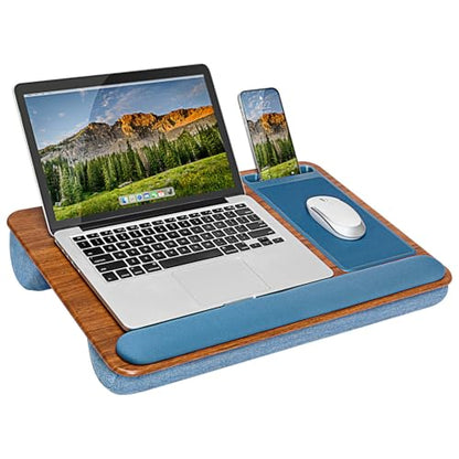 LAPGEAR Home Office Pro Lap Desk - Espresso Blue, Fits 15.6” Laptops - color: Espresso Blue, size: Home Office Pro W/Wrist Rest