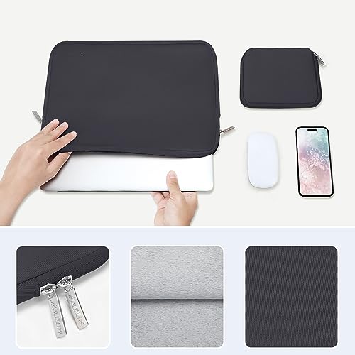 MOSISO Laptop Case 13 inch, 13 inch Laptop Sleeve with Small Case | Compatible with MacBook Neo / Air M5 M4 M3 M2 M1 2026-2018 / Pro M2 M1 2026-2016, Neoprene Computer Sleeve Bag, Space Gray - color: Space Gray, size: 13 inch