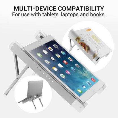Desky Ultralight Portable Laptop Riser – Foldable & Adjustable Stand for Laptops 10"–17", Ergonomic Aluminum Travel Stand with Carry Case, Ventilated for Cooling