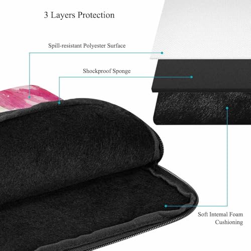 Laptop Sleeve Bag 15.4 15.6 Inch,Watercolor Magnolia Hibiscus Orchid Flowers Protective Polyester Computer Cases Laptop Cover Briefcase Bag Tablet Travel Cover - color: LPS-008