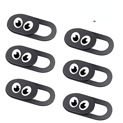Eye Webcam Cover Slide - Web Camera Cover Fits for Laptop, Desktop, Pc, Macboook Pro, iMac, Mac Mini, Computer, iPhone Smartphone, Protect Your Privacy Security, Strong Adhensive 6 Pack (6 Pack) - color: 6 Pack Eye