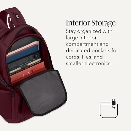 SwissGear 1900 Mini ScanSmart 16-Inch Backpack, Fits Up to 13-Inch Laptop, RFID Protection & ScanSmart TSA-Friendly Compartment, Merlot - color: Merlot
