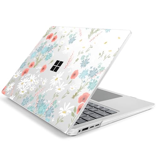 Batianda Artistic Case for Microsoft Surface Laptop 15 inch, Cute Daisy | Fits Surface Laptop for Business 8th Edition 2026 & Surface Laptop 7 2024, 4-in-1 Accessories Bundle, Slim Durable Hard Shell - color: Cute Daisy