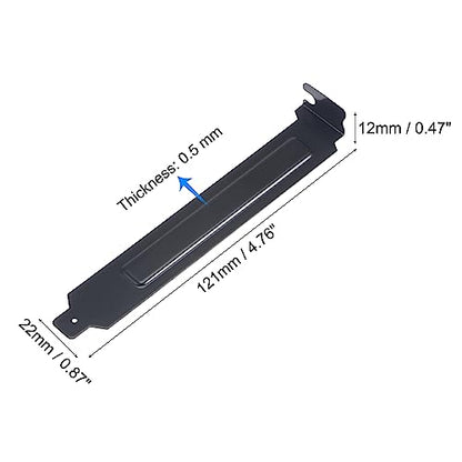 uxcell PCI Slot Covers with Screws for PC Case Dustproof Black 5pcs