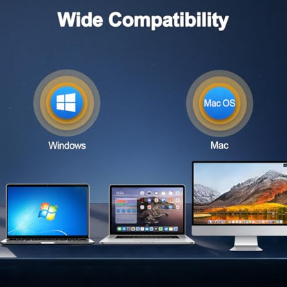 Plima Rechargeable Wireless Dual-Mode Ring Mouse can be Switched to Function as a PowerPoint and Keynote Presentation Remote, and is Compatible with Both PC and Mac Desktop and Laptop Computers.