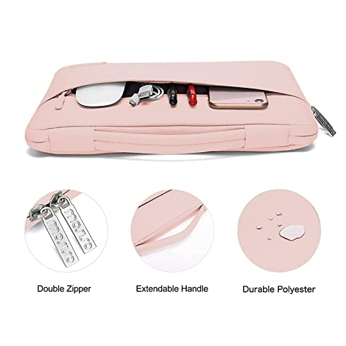 MOSISO Compatible with MacBook Air 13 inch Case M5 2026 M4 2025 M3 M2 2024-2022 A3449 A3240 A3113 A2681,Hard Shell&Sleeve Bag&Keyboard Skin&Webcam Cover&ScreenFilm for MacBook Air 13.6, Chalk Pink - color: Chalk Pink
