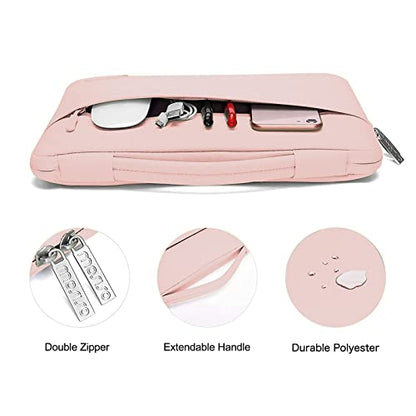 MOSISO Compatible with MacBook Air 13 inch Case M5 2026 M4 2025 M3 M2 2024-2022 A3449 A3240 A3113 A2681,Hard Shell&Sleeve Bag&Keyboard Skin&Webcam Cover&ScreenFilm for MacBook Air 13.6, Chalk Pink - color: Chalk Pink