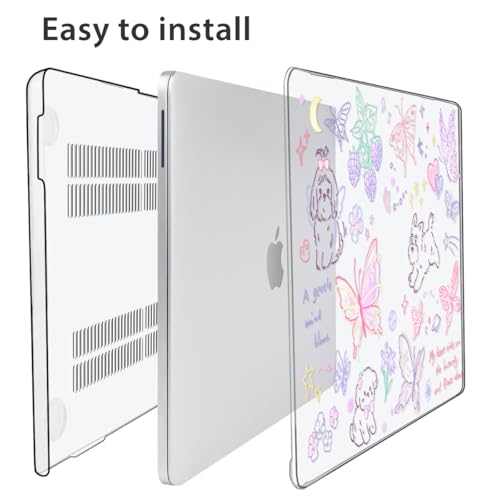 Compatible with 2026 MacBook Neo 13 inch Case Model A3404 with A18 Pro Chip, Sturdy Protective Hard Shell Case & Keyboard Cover & Screen Protector & Webcam Cover, Cute Puppy - color: Cute Puppy