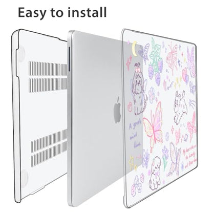 Compatible with 2026 MacBook Neo 13 inch Case Model A3404 with A18 Pro Chip, Sturdy Protective Hard Shell Case & Keyboard Cover & Screen Protector & Webcam Cover, Cute Puppy - color: Cute Puppy