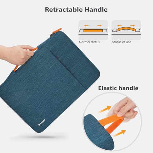 NIDOO 16 inch Laptop Sleeve Carrying Case Computer Bag for 16" Lenovo ThinkBook 16 Gen 7/ 16p E16 L16 T16 Z16/ 16" Legion 5i 2024/16.3" Dell XPS 16/16" MacBook Pro M4 M3/ HP ASUS Samsung - color: Blue, size: 16 Inch