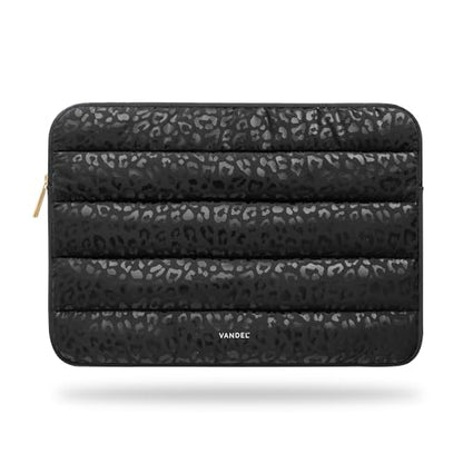 Vandel The Original Puffy Laptop Sleeve Case, 13-14 inch Laptop Sleeve Bag | Compatible with MacBook Air/Pro 13/Pro 14/iPad Pro 12.9, HP Dell ASUS Computer Case Bag Cover, Stylish Aesthetic Design - color: j. Black Leopard, size: 13-14 Inch