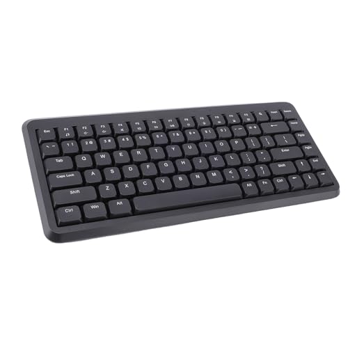 Zunate 2.4G Wireless Keyboard, 105 Key Full Size Keyboard, Calculator Buttons, USB Receiver, Fn Lock, Silent Scissor Switch Design, Computer Keyboard for Computer Desktop PC Laptop (Black) - color: Black