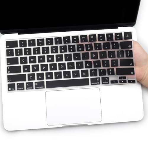 Keyboard Cover for 2026 New MacBook Neo 13 inch with Apple A18Pro Chip/A3404, MacBook Neo 13.0'' A18 Pro Accessory, US Layout Keyboard Skin-Black - color: Black