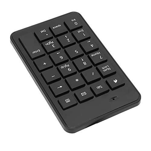 Numeric Keypad Ergonomic Design Low Noise USB Connection for Data Entry and Accounting, for Laptops and Desktops
