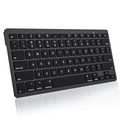 OMOTON Bluetooth Keyboard Compatible with Mac, Compact Wireless Keyboard Compatible with MacBook Pro/Air, iMac, Mac mini/Pro Laptop and PC, Dark Black - color: Dark Black