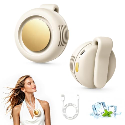 Clip On Fan, Portable Silent Mini Bladeless Personal Fan | 3-Speed 360° Rotatable Small Clip Fan for Shirt Waist, Hands-Free Wearable Fan for Outdoor Travel Office