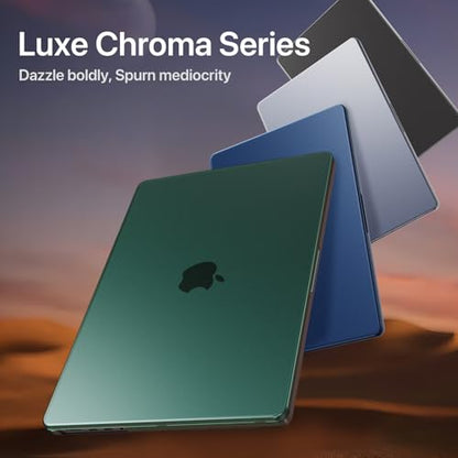 Soonjet for MacBook Pro 14 inch Case M5 M4 M3 M2 M1 Pro/Max 2026-2021 Cover | Green Clear Matte, Protective Hard Shell Laptop Cover, Ultra Thin, Anti Crack & Fingerprint, Scratch Resistant, Easy Snap on - color: Turquoise Green Clear
