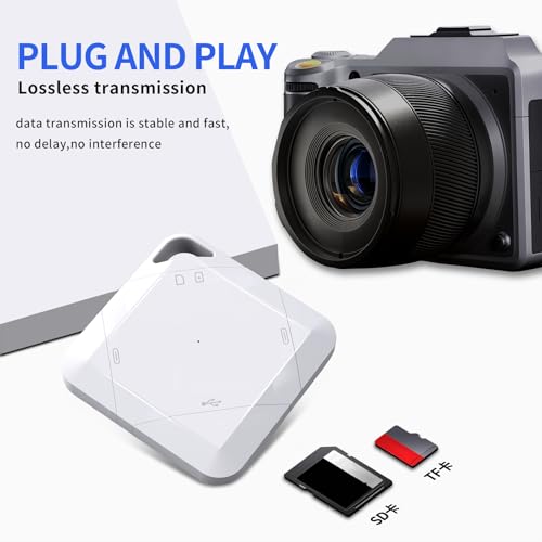 New SD Card Reader for iPhone/ipad/Android/Mac/Computer/Camera,5 in1 Micro SD Card Reader Trail Camera Viewer, Portable Memory Card Reader SD Card Adapter for SD and TF Cards