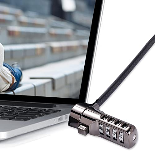 Adhesive Security Plate with Slot for Cables to Lock Down Laptops, Tablets, Monitors and Other Devices