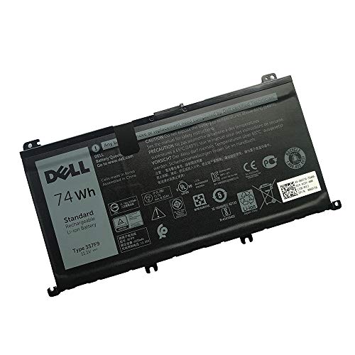 DELL 357F9 74Wh 6-Cell Rechargeable Battery For DELL Inspiron 15 5000 Gaming 5576,5577 ,Inspiron 15 7000 Gaming 7557,7559,7566,7567 Laptops ,Alternant Part Number: 357F9 71JF4 0GFJ6 071FJ4 00GFJ6 P65F