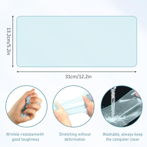 Laptop Keyboard Protector Silicone Transparent Cover for Dustproof Protection Compatible with 13-14 Inch (Blue) - color: blue