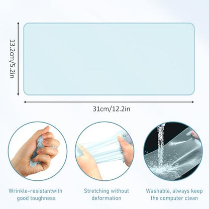 Laptop Keyboard Protector Silicone Transparent Cover for Dustproof Protection Compatible with 13-14 Inch (Blue) - color: blue
