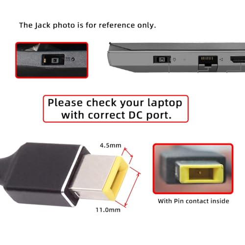 USB C to DC Adapter,USB C Female to DC 11.0x4.5mm Barrel Jack Plug PD 100W Laptop Fast Charging Adapter with Wattage Display - style: 11.0x4.5mm