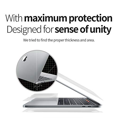 skoko Invisible Matte Full Body Skin for MacBook Air 13 inch M1 2021, Premium TPU Anti Scratch Protective Film