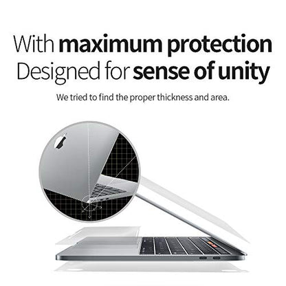 skoko Invisible Matte Full Body Skin for MacBook Air 13 inch M1 2021, Premium TPU Anti Scratch Protective Film
