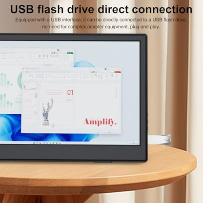 11.6 Inch Portable Monitor, Small Ultra-Slim FHD Display, Plug & Play USB-C/HDMI External Second Screen for Laptop, Smartphone, Raspberry Pi, PS5, Xbox, PC(11.6”)