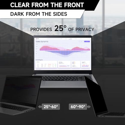 2 Pack Laptop Privacy Screen 15.6 Inch (1920x1080) Display, Anti Blue Light Glare Anti Scratch Computer Privacy Shield for 15.6" Hp Lenovo Dell Acer Asus Samsung Portable Monitor