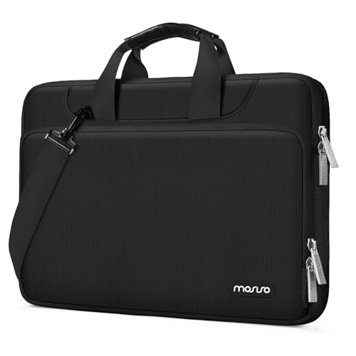 MOSISO 360 Protective Laptop Bag 13.3 inch, 13-14 inch Computer Bag Compatible with MacBook Air 13 inch/Pro 13 inch/Pro 14 inch,HP,Dell,Notebook, Laptop Carrying Case with Strap&Handle, Black - color: Black, size: 13.3 inch