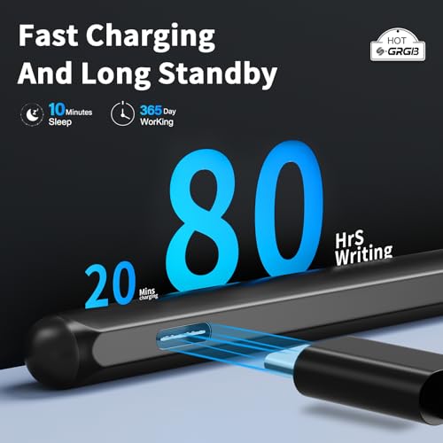 Stylus Pen for ASUS Transformer/Mini/ASUS Zenbook Flip/Pro/ASUS Vivobook Flip/Pro/Duo/ASUS Notebook, Rechargeable MPP 2.0 Tilt Active Pen with 4096 Pressure Sensitivity, Tpye-c Charge, Black - color: Black