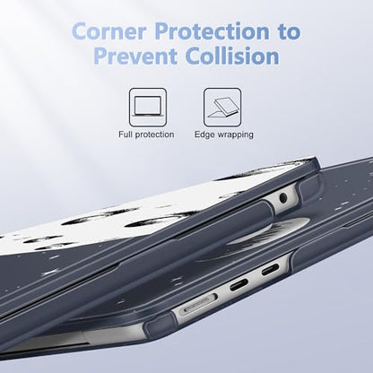 May Chen for MacBook Air 15 inch Case M5 M4 M3 M2 2026 2024-2023, Model A3448 A3241 A3114 A2941, Closes Seamlessly Hard Shell Laptop Cover with Keyboard Cover, Astronaut Flight - color: Astronaut Flight