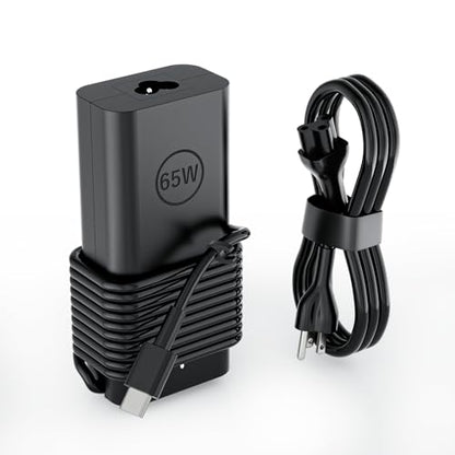 65W USB C Laptop Charger AC Adapter, Compatible with Dell Latitude 5420 5520 Chromebook 3100 3110 3300 3380 3400 3500 5300 5400 XPS Type C Fast Charging Computer Power Supply