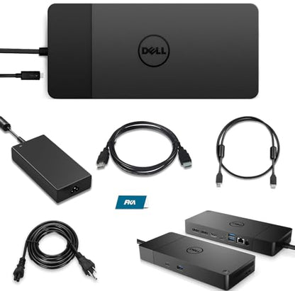 WD19S Dell Docking Station, USB-C/USB-A Dock WD19S, 180W Power Adapter + 130W Power Delivery, with FKA HDMI and DP Cable, Support Dual/Triple Monitor & 4K Displays, New - 3 Year Warranty - style: WD19S-180W