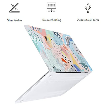 LanBaiLan Laptop Plastic Hard Shell Protective Case, Compatible for New MacBook Air 13 inch 2020 2019 2018 Release A2337 M1 A2179 A1932 Retina Display with Touch ID & Keyboard Cover, Graffiti - color: Graffiti
