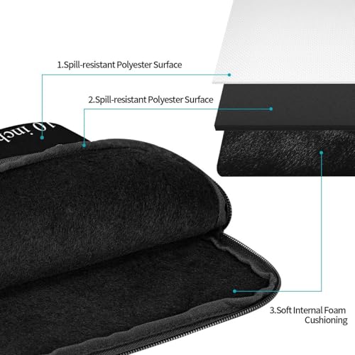 Personalized Laptop Sleeve Shockproof Protective Laptop Case Briefcase | Custom Computer Cases for Laptop/Notebook/Tablet Carrying Computer Bag - size: 12 inch