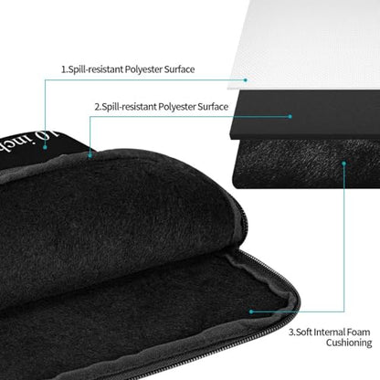 Personalized Laptop Sleeve Shockproof Protective Laptop Case Briefcase | Custom Computer Cases for Laptop/Notebook/Tablet Carrying Computer Bag - size: 12 inch