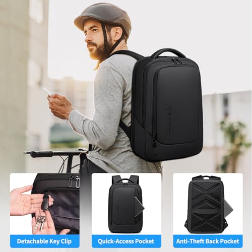 FENRUIEN Laptop Backpack for Men, 15.6 Inch Work Backpack, Water-Resistant 1800D Oxford for Office/Commute/Travel - style: Commuter Backpack