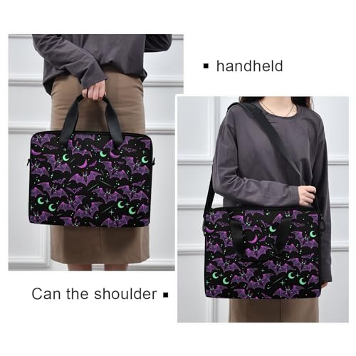 MNSRUU Laptop Bag for 15.6 inch Black Gothic Bats - color: Bats A8890