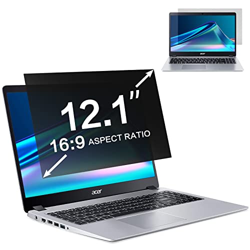 ZOEGAA 12.1 Inch Laptop Privacy Screen Protector, for 12.1 inch 16:9 Aspect Ratio 10.55"x5.94", Laptop Screen Privacy Shield and Anti Blue Light Anti Glare Screen Protector - size: 12.1 inch Computer with 16:9 Aspect Ratio