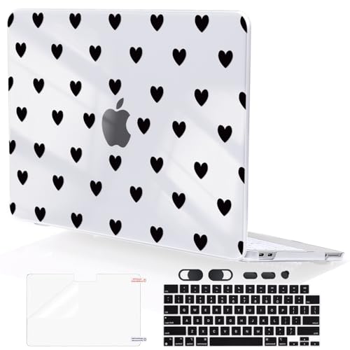 for MacBook Neo 13 inch Case 2026 Release A3404 Cover, Ultra-Thin Printed Pattern Plastic Hard Shell Case Protective Case for MacBook Neo 13 with Apple A18 Pro Chip, Love Converges - color: Love Converges