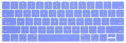 Se7enline Compatible with MacBook Pro 2016-2019 Cover Hard Case Compatible with MacBook Pro 13 A1706/A1989/A2159 with Touch Bar&Sleeve Bag&Keyboard Skin&Screen Protector&Dust Plug, Serenity Blue - color: Serenity Blue, size: 13 inch (2016-2019 Version)