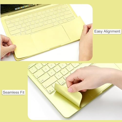 Palm Rest Protector for MacBook Neo 13 Inch, Palm Rest Cover Trackpad Cover Touch Bar Skin for MacBook Neo A18 Pro A3404 2026 - Yellow - color: Yellow