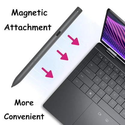 Premier Rechargeable Active Pen for Dell Active Pen PN7522W Stylus Pen Compatible with Dell 2 in 1 Laptop for Latitude 3340 5310 7210 Pen,for Inspiron 14/16 2in1 Laptop