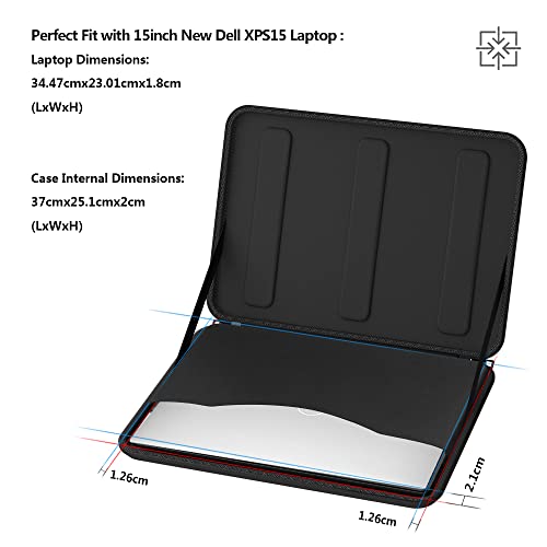 Smatree Hard Shell Laptop Case for 15.6inch DELL Inspiron 15 3530/3535, Precision 3590/3570/3580/5570/5520 Workstation, XPS 15/Vostro/New Vostro/Latitude, 15.6inch Laptop Sleeve, Black - size: For 15.6inch Dell laptop