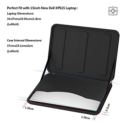Smatree Hard Shell Laptop Case for 15.6inch DELL Inspiron 15 3530/3535, Precision 3590/3570/3580/5570/5520 Workstation, XPS 15/Vostro/New Vostro/Latitude, 15.6inch Laptop Sleeve, Black - size: For 15.6inch Dell laptop