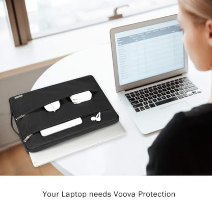 Voova 15-14 Inch Laptop Sleeve, Laptop Case, MacBook Case, Black | Slim splash-proof 14-inch laptop sleeve compatible with MacBook Pro M1-M5 Max, HP, Lenovo, Acer and Asus for daily use - color: Black, size: 14-15 Inch