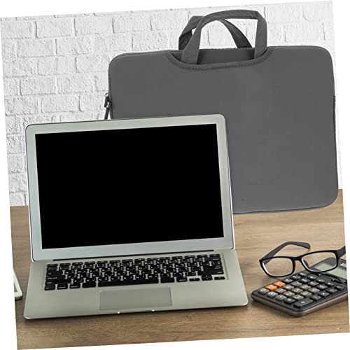 Holibanna Laptop Carrying Tote Bag Portable Handheld Laptop Storage Case Double Zippers Scratch-resistant High-density for Business Travel and Daily Use
